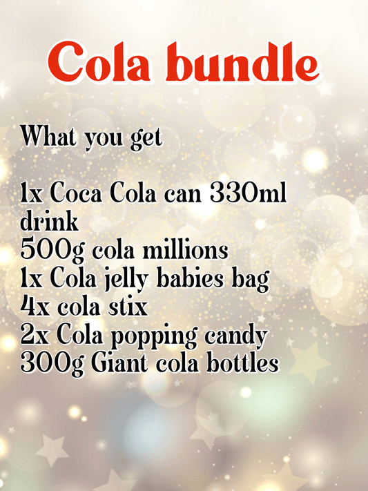 Cola themed sweets in a jar bundle