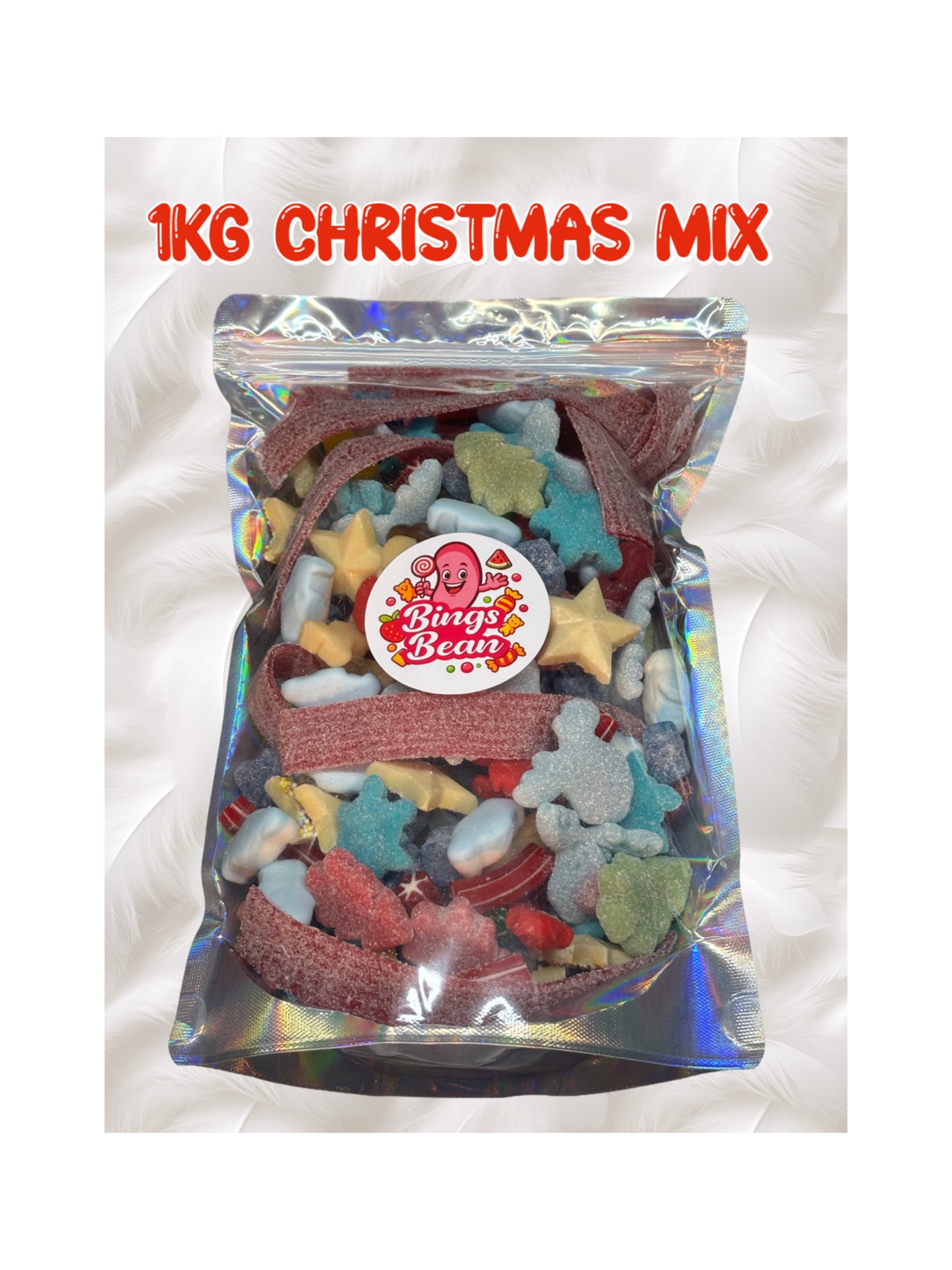 1kg Festive Pick n Mix Sweet Bag – The Ultimate Christmas Treat!