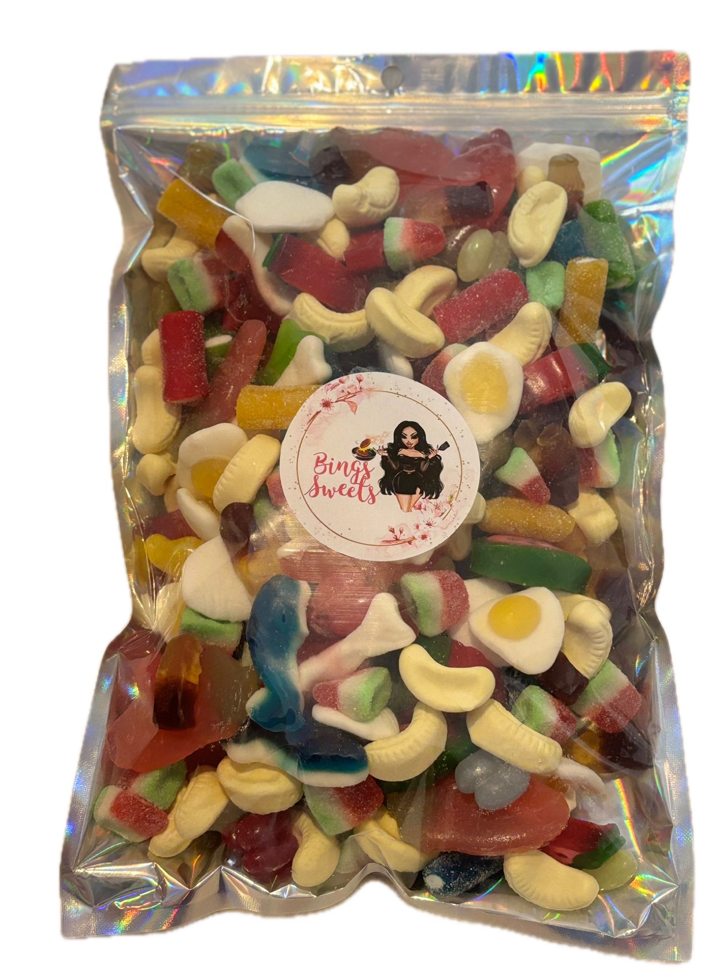 1KG Mixed Pick N Mix Sweets | Resealable Bag of Assorted Retro Candy