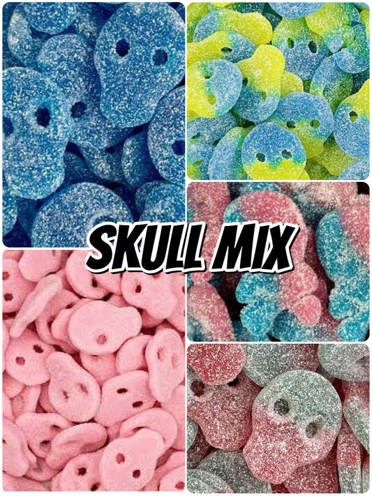 500g Skull pick n mix. Comes in a resealable bag