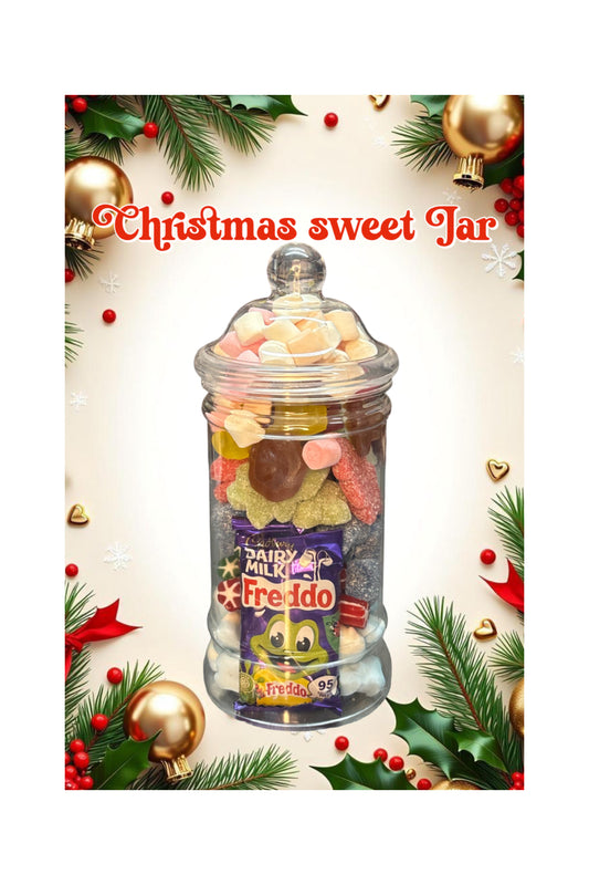 Christmas sweet jars - filled with festive treats