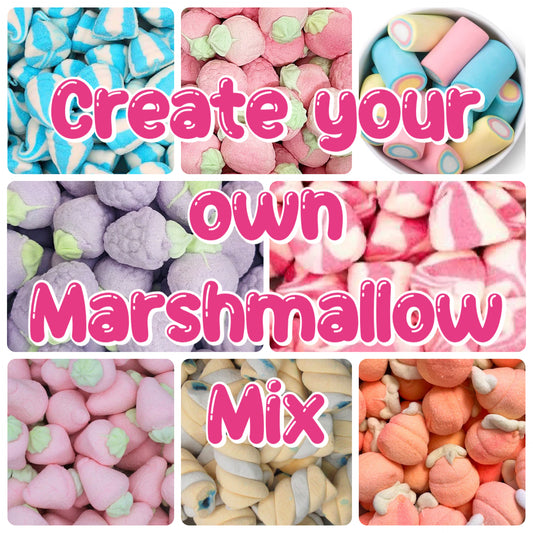 CREATE YOUR OWN MARSHMALLOW MIX - each item is 100g ( A MINIMUM OF 3 MUST BE ADDED TO CART )