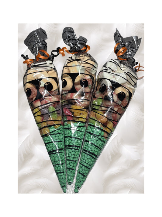 LARGE Spooky sweet cones. 250g of Halloween sweets each cone.