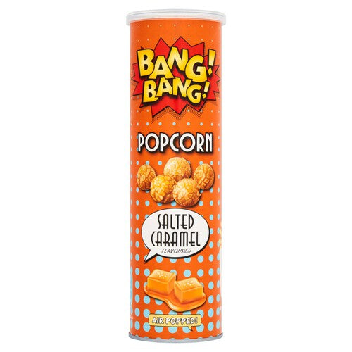 BANG BANG POPCORN - different flavours to choose from, white chocolate, salted caramel and chocolate