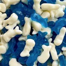 1kg blue pick N mix sweets in a resealable pouch