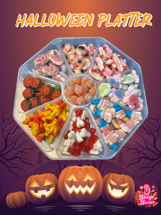 Halloween sweet platter - in a resealable plastic platter a perfect snack box