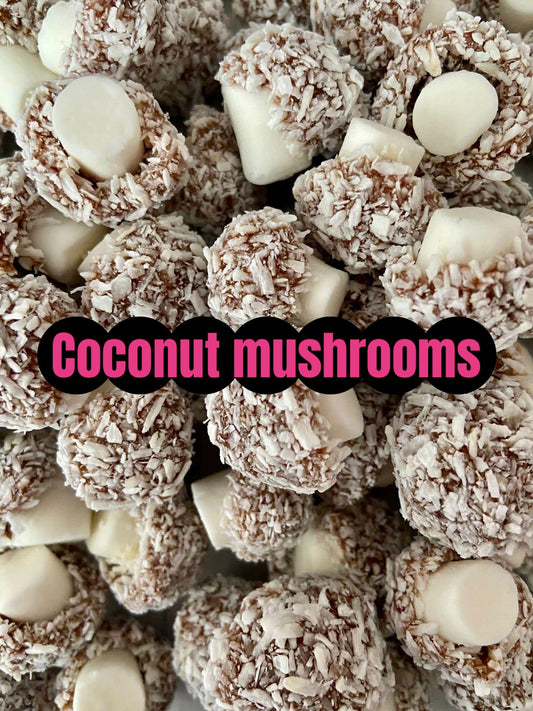 Coconut Mushrooms 500g–1kg | Retro Pick N Mix Sweets