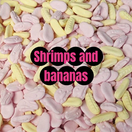 Shrimps & Bananas Mix and Match 500g | Retro Foam Sweets Mix