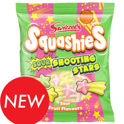 Swizzels Squashies Sour Shooting Stars Gummies 100g