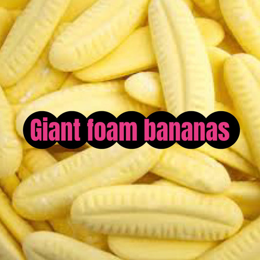 RETRO Giant Foam Bananas 500g - 1kg | Soft Pick n Mix Sweets