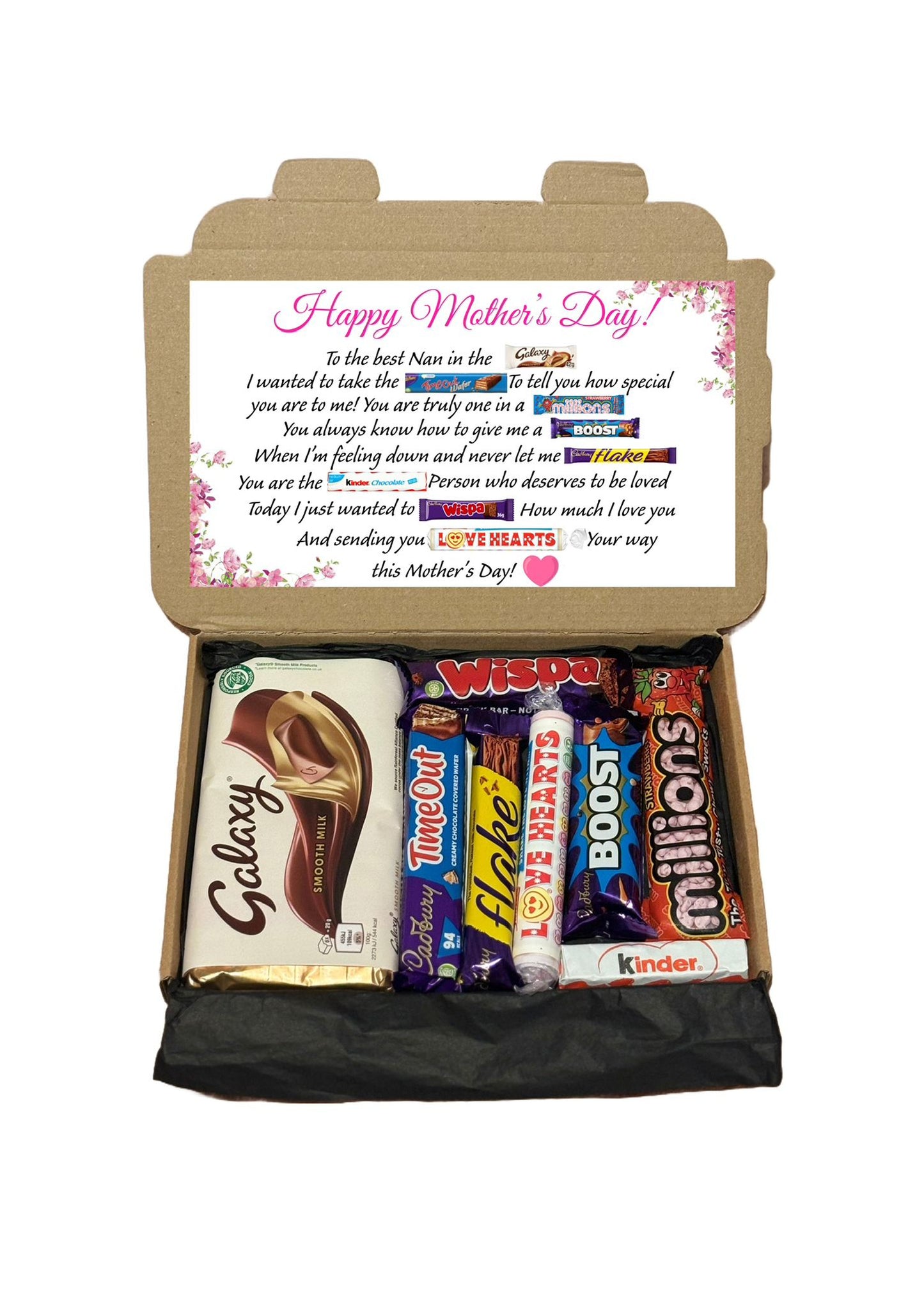 Mother’s Day Chocolate Gift Box | Poem Treat for Mum or Nan – Galaxy & More