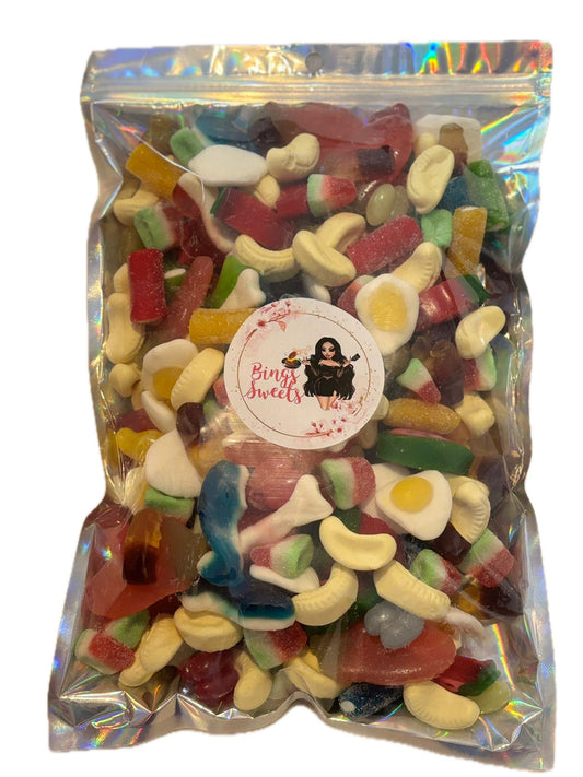 1KG Mixed Pick N Mix Sweets | Resealable Bag of Assorted Retro Candy